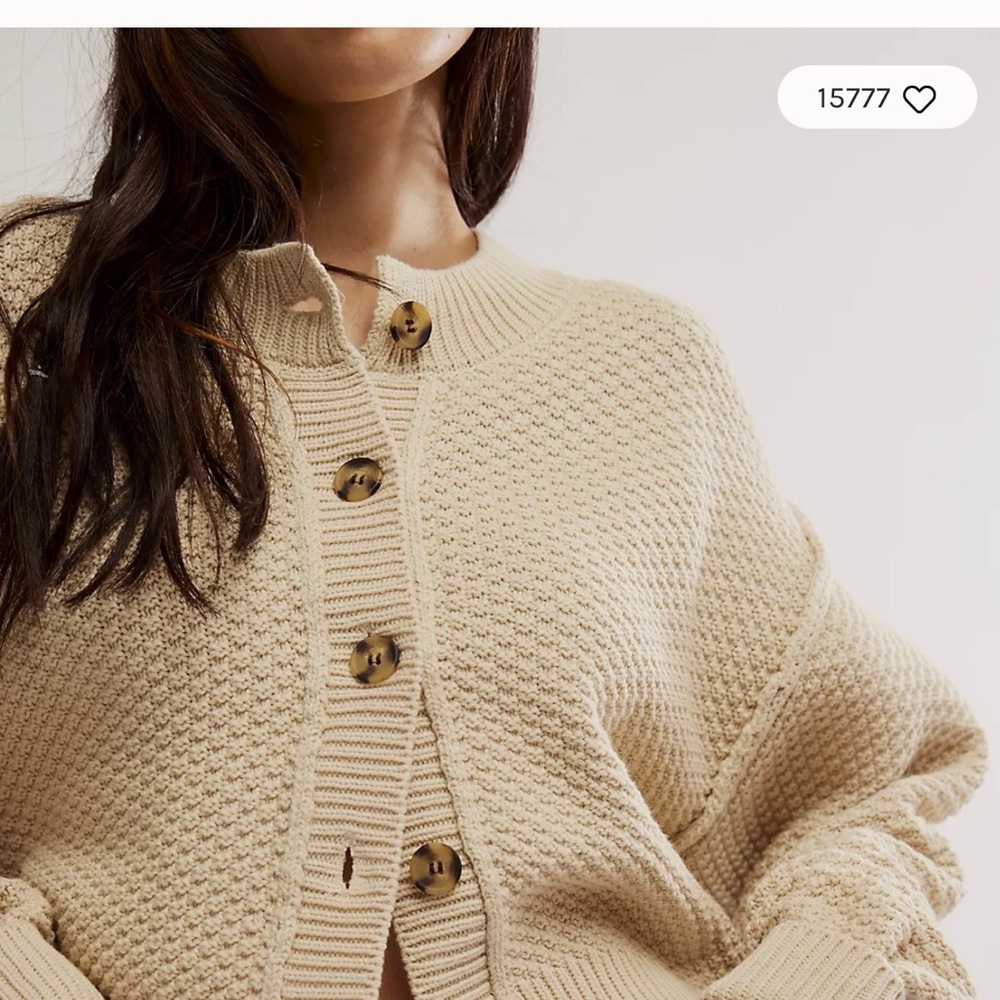 M Free People Lila Cardigan Brich